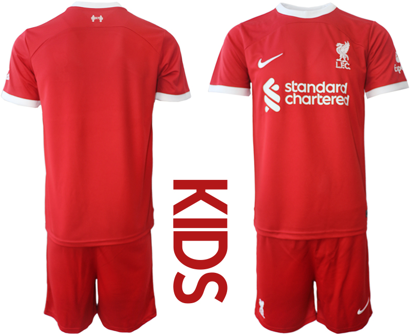 Youth 2023-2024 Club Liverpool home soccer jersey->manchester city jersey->Soccer Club Jersey